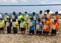 第１回全国中学生２人制ビーチバレーボール選手権 岐阜県予選会２位、３位